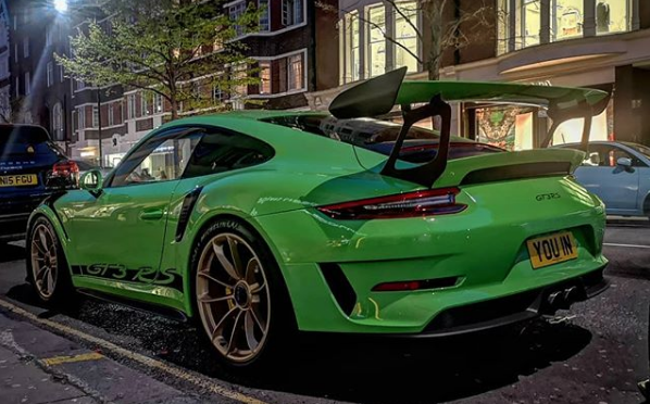 Green Porsche