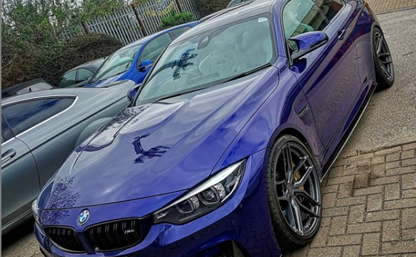 Blue BMW
