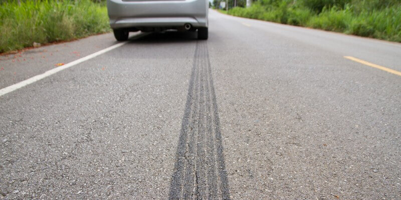 Brake Marks On Road